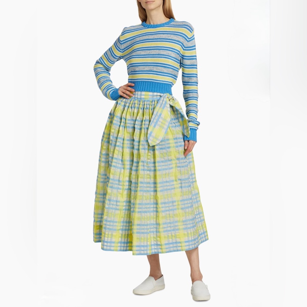 ROSIE ASSOULIN Striped Knit Cotton Jumper - size Large - Pristine Condition - Picture 3 of 16